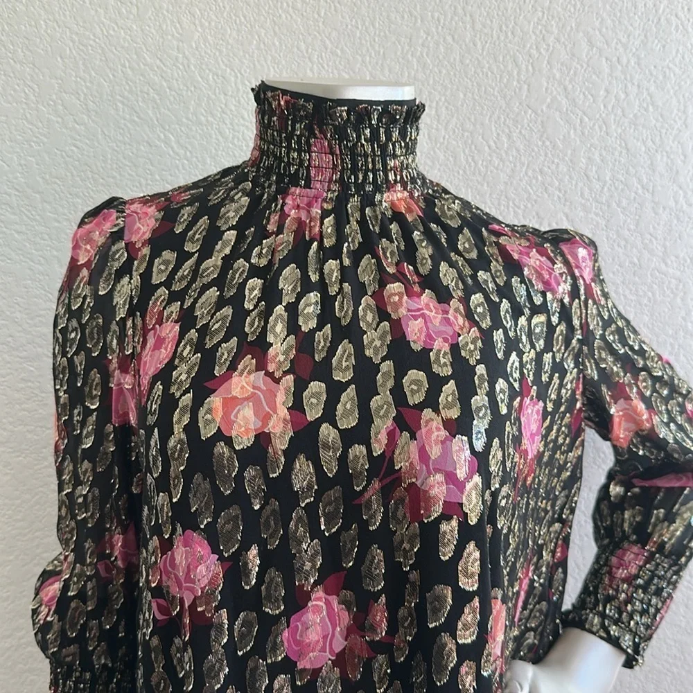 NWOT Kate spade Rose Garden Smocked Shift Dress
